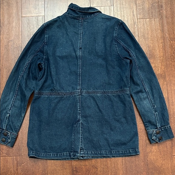 Unpublished Anthropologie Morgan Military Utility Denim Jean Jacket, Size S - Picture 9 of 14